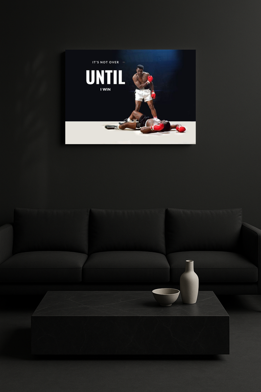 Until I Win – Boxing Motivation Canvas