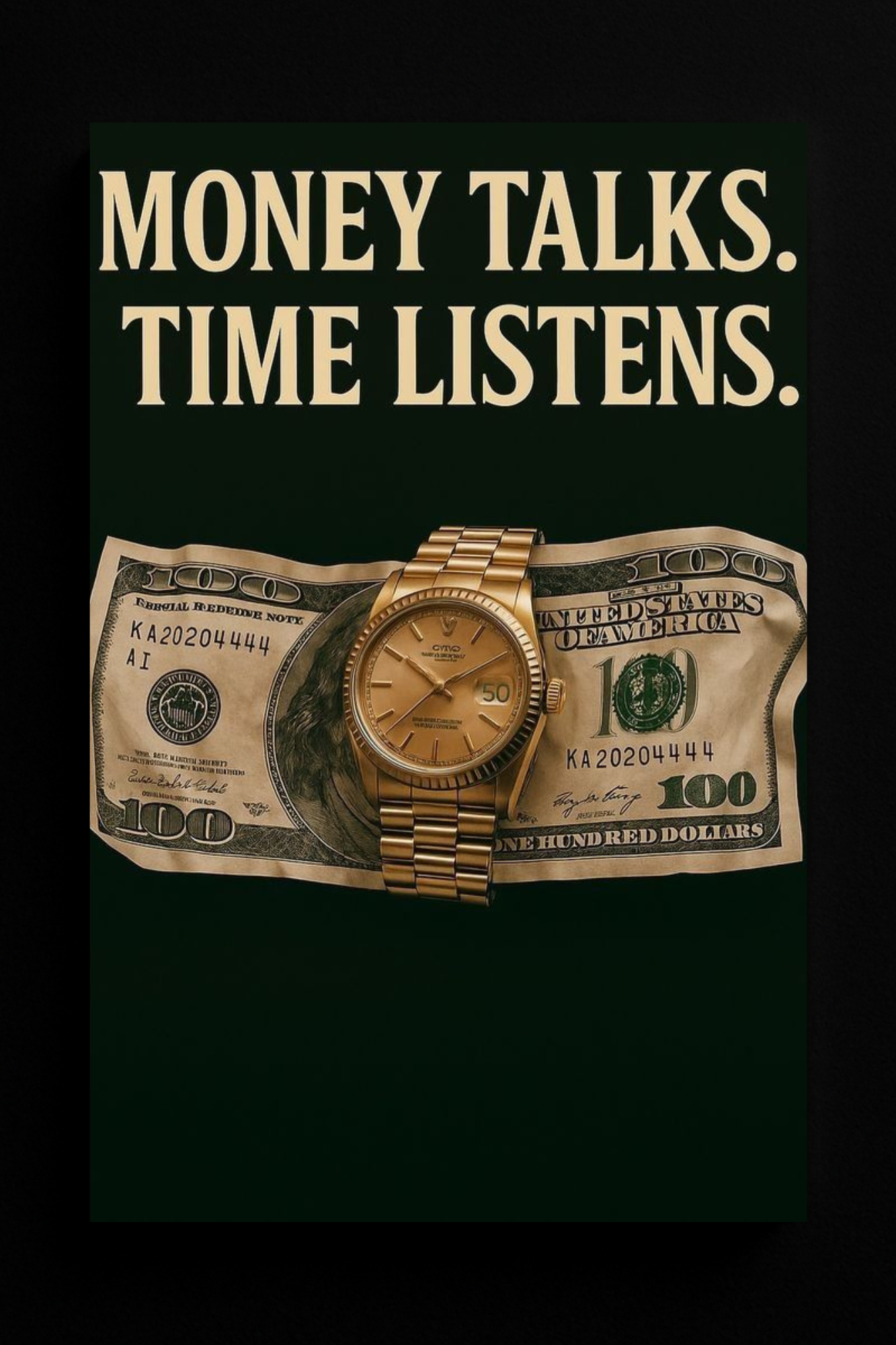 Money Talks – Time Listens