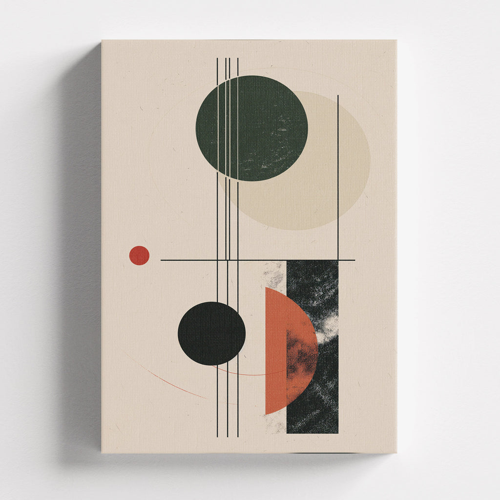 Πίνακας σε καμβά Geometric Composition No.1, χωρίς κορνίζα, μπροστινή όψη.