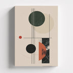 Πίνακας σε καμβά Geometric Composition No.1, χωρίς κορνίζα, μπροστινή όψη.