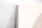 Close-up λεπτομέρεια της εκτύπωσης καμβά Soft Botanica.