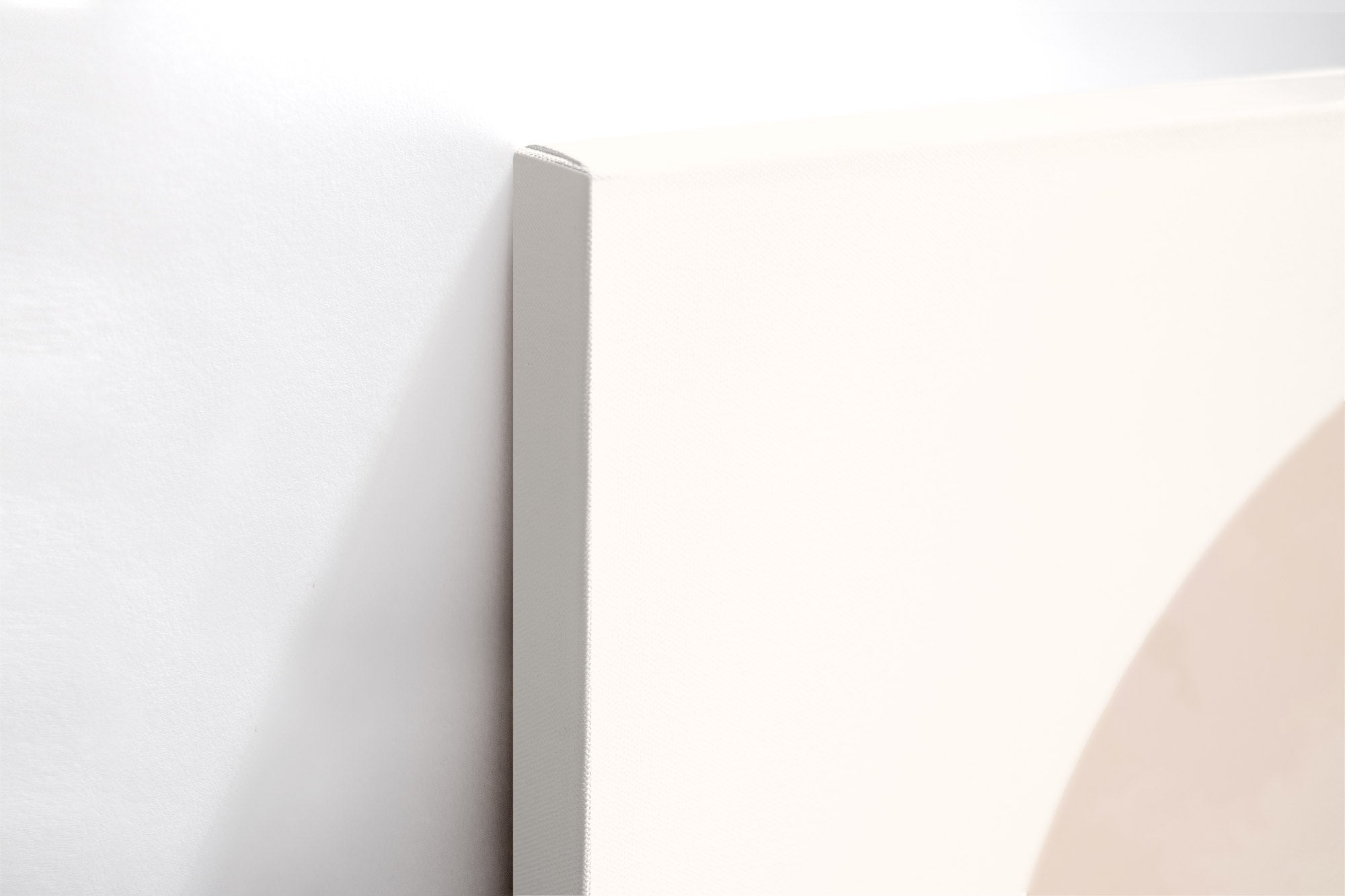 Close-up λεπτομέρεια της εκτύπωσης καμβά Soft Botanica.