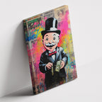 Καμβάς Monopoly Empire σε δεύτερη γωνία λήψης, χωρίς κορνίζα.