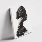 Καμβάς Silhouette in Motion σε δεύτερη γωνία λήψης, χωρίς κορνίζα.