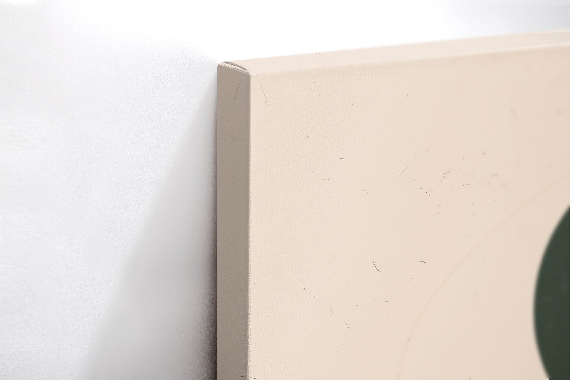 Close-up λεπτομέρεια της εκτύπωσης καμβά Geometric Composition No.1.