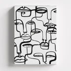Πίνακας σε καμβά Many Faces, χωρίς κορνίζα, μπροστινή όψη.