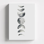 Πίνακας σε καμβά Moon Phases, χωρίς κορνίζα, μπροστινή όψη.