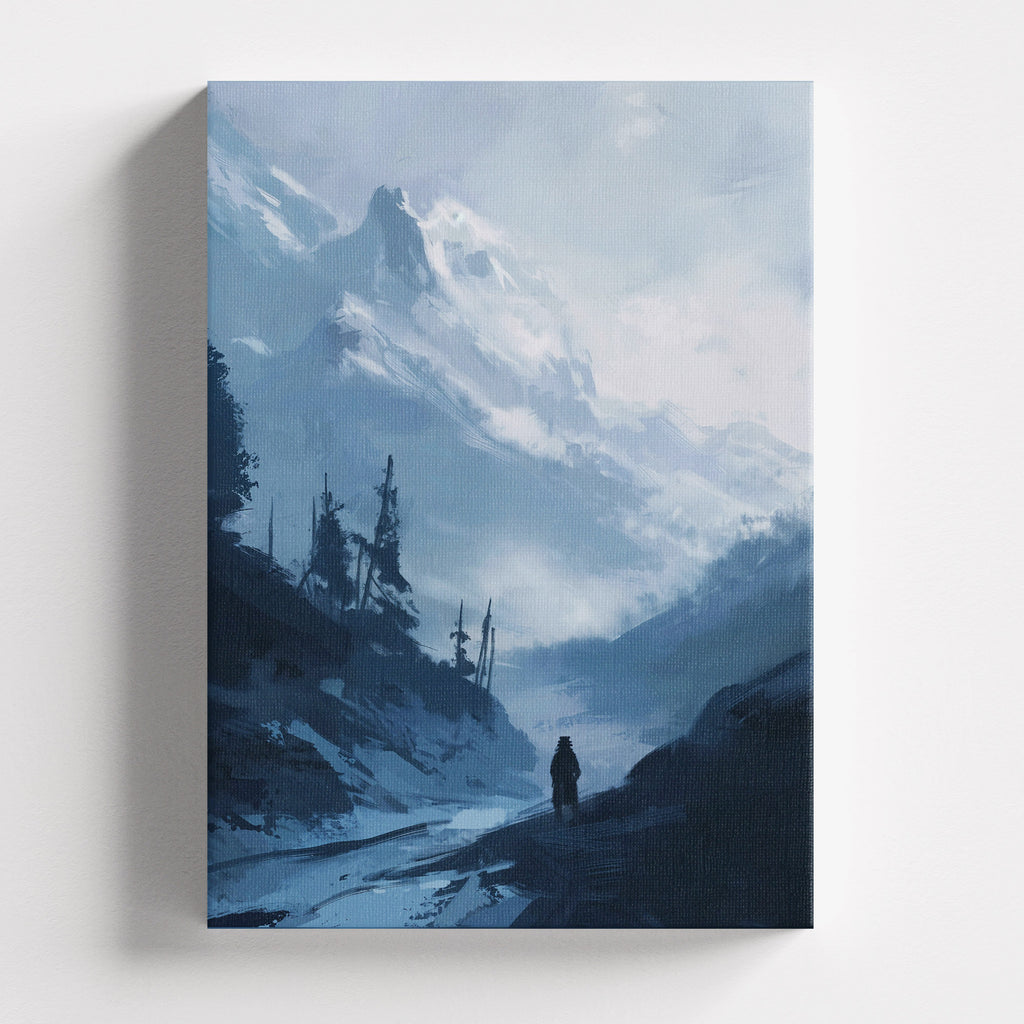 Πίνακας σε καμβά The Lone Wanderer, χωρίς κορνίζα, μπροστινή όψη.
