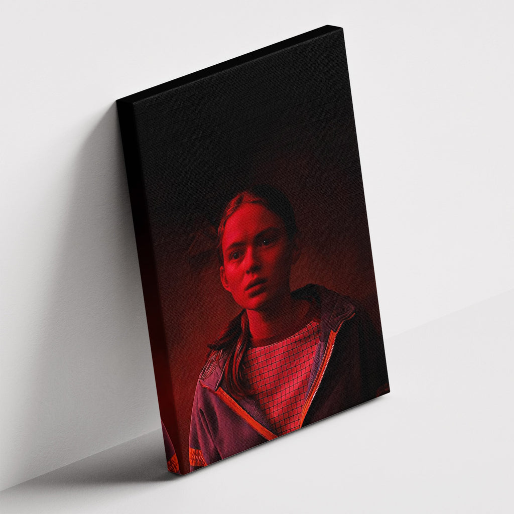 Καμβάς Red Light Max - Stranger Things σε δεύτερη γωνία λήψης, χωρίς κορνίζα.