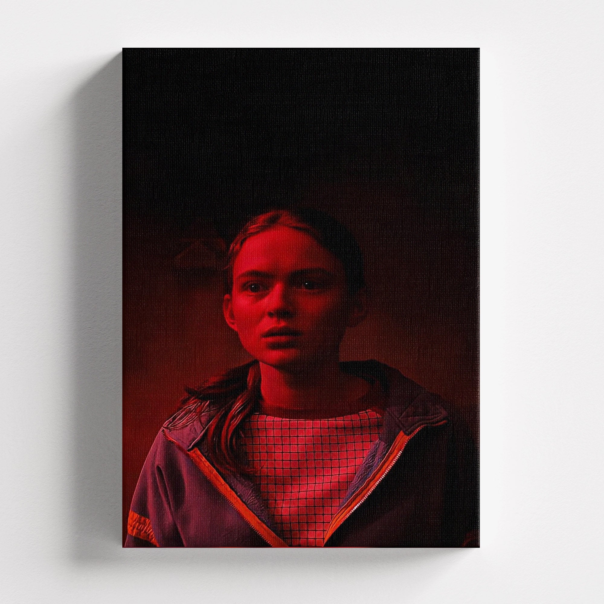 Πίνακας σε καμβά Red Light Max - Stranger Things, χωρίς κορνίζα, μπροστινή όψη.