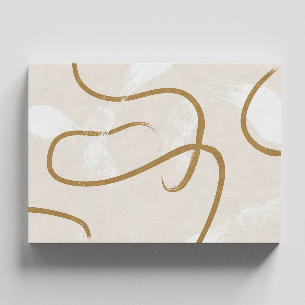 Πίνακας σε καμβά Abstract Gold Lines, φωτογραφία προϊόντος 1.