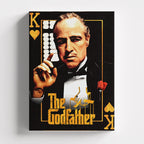 Πίνακας σε καμβά The Godfather – King of Hearts, χωρίς κορνίζα, μπροστινή όψη.