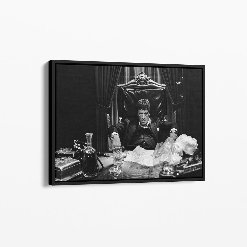 Πίνακας σε καμβά Tony Montana Black and White, φωτογραφία προϊόντος 5.