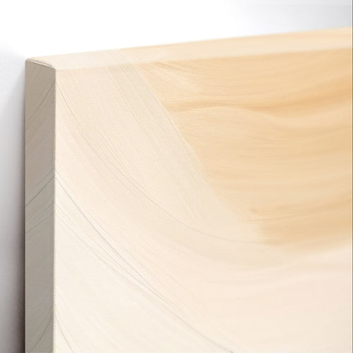 Close-up λεπτομέρεια της εκτύπωσης καμβά Golden Waves.
