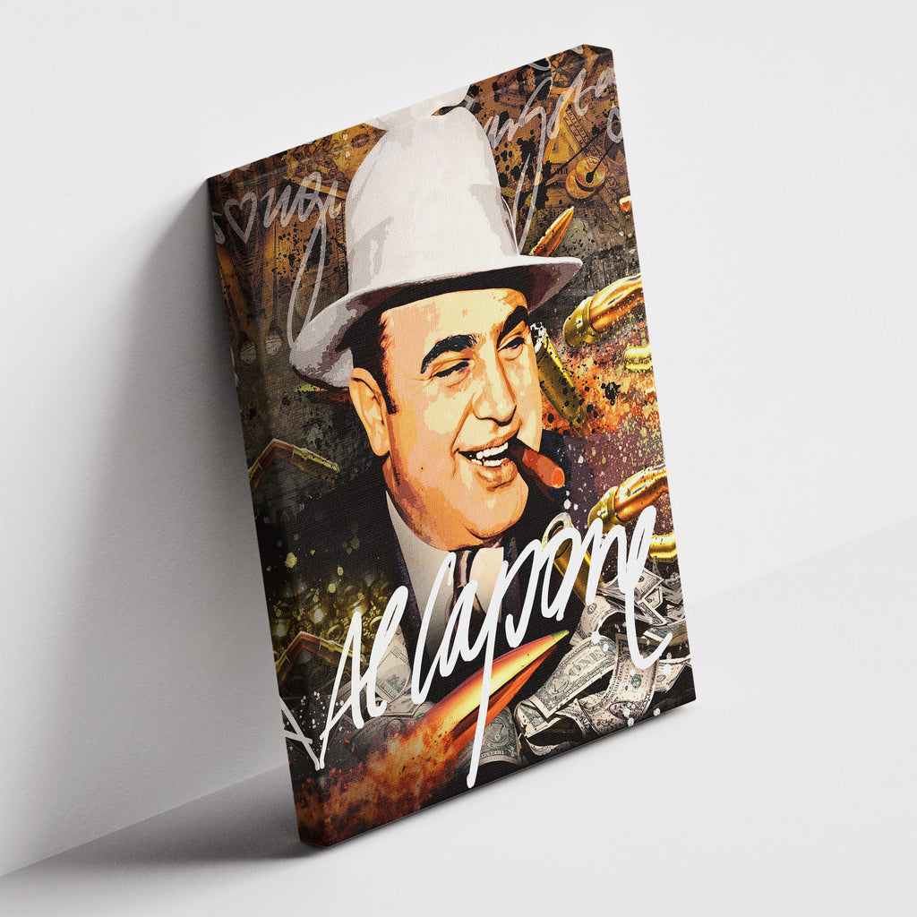 Καμβάς Al Capone σε δεύτερη γωνία λήψης, χωρίς κορνίζα.