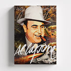 Πίνακας σε καμβά Al Capone, χωρίς κορνίζα, μπροστινή όψη.