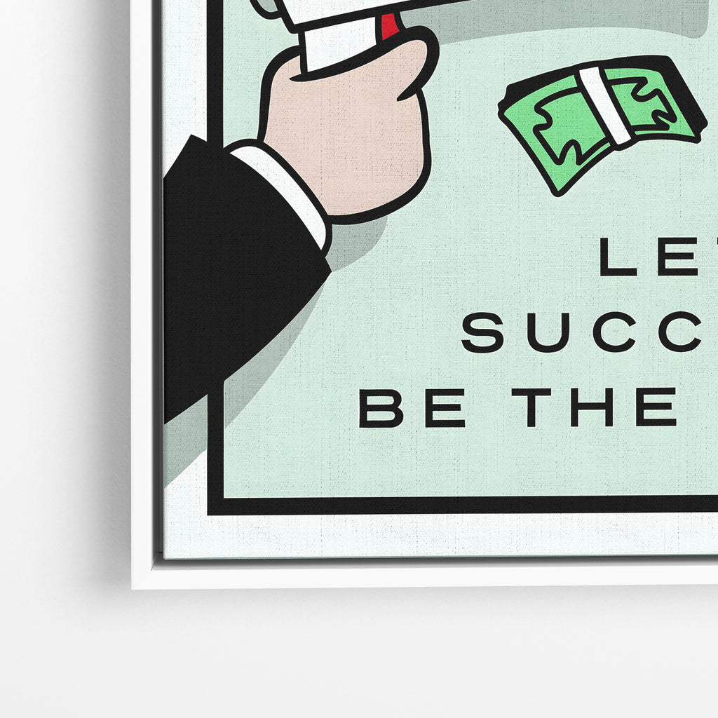 Hustle in Silence – Motivational Canvas