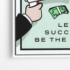 Hustle in Silence – Motivational Canvas