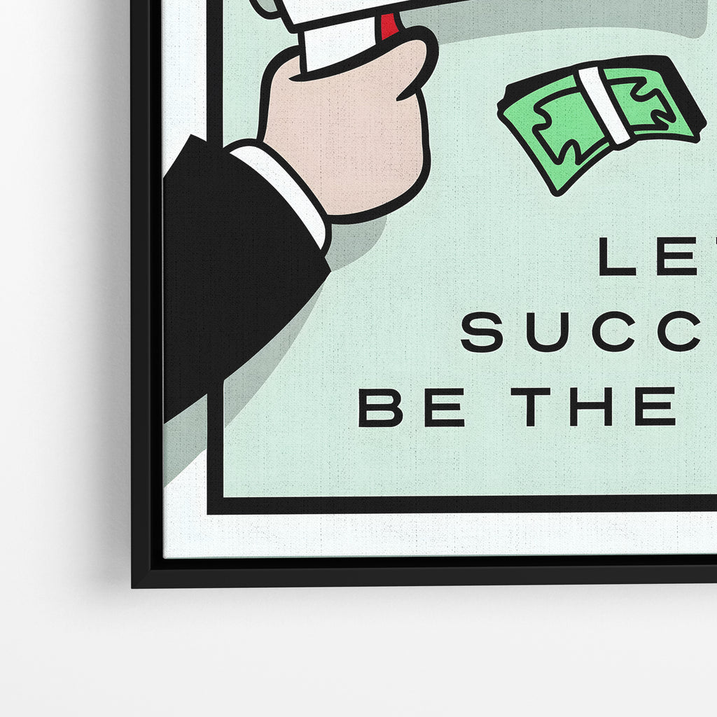 Hustle in Silence – Motivational Canvas