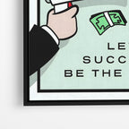 Hustle in Silence – Motivational Canvas