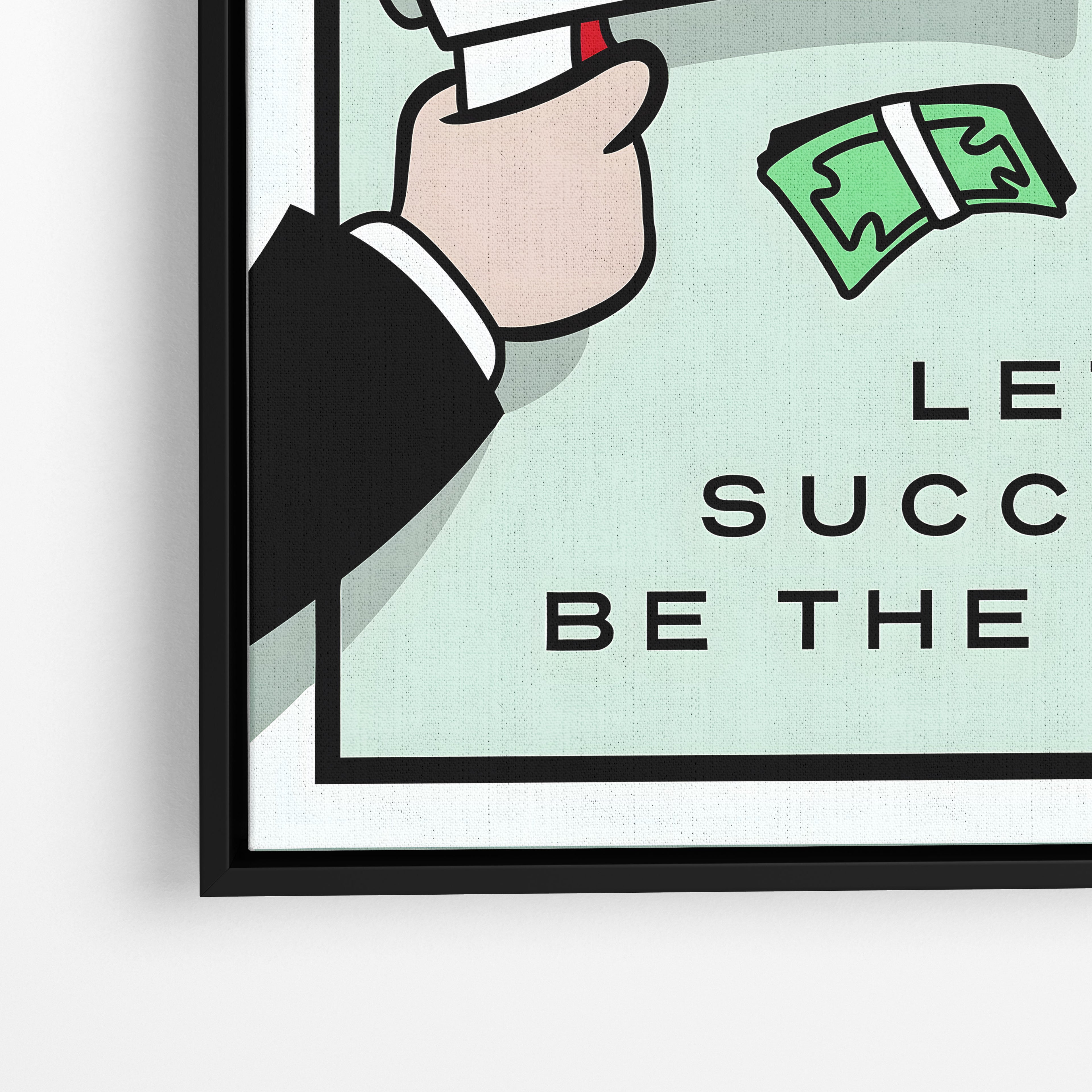 Hustle in Silence – Motivational Canvas