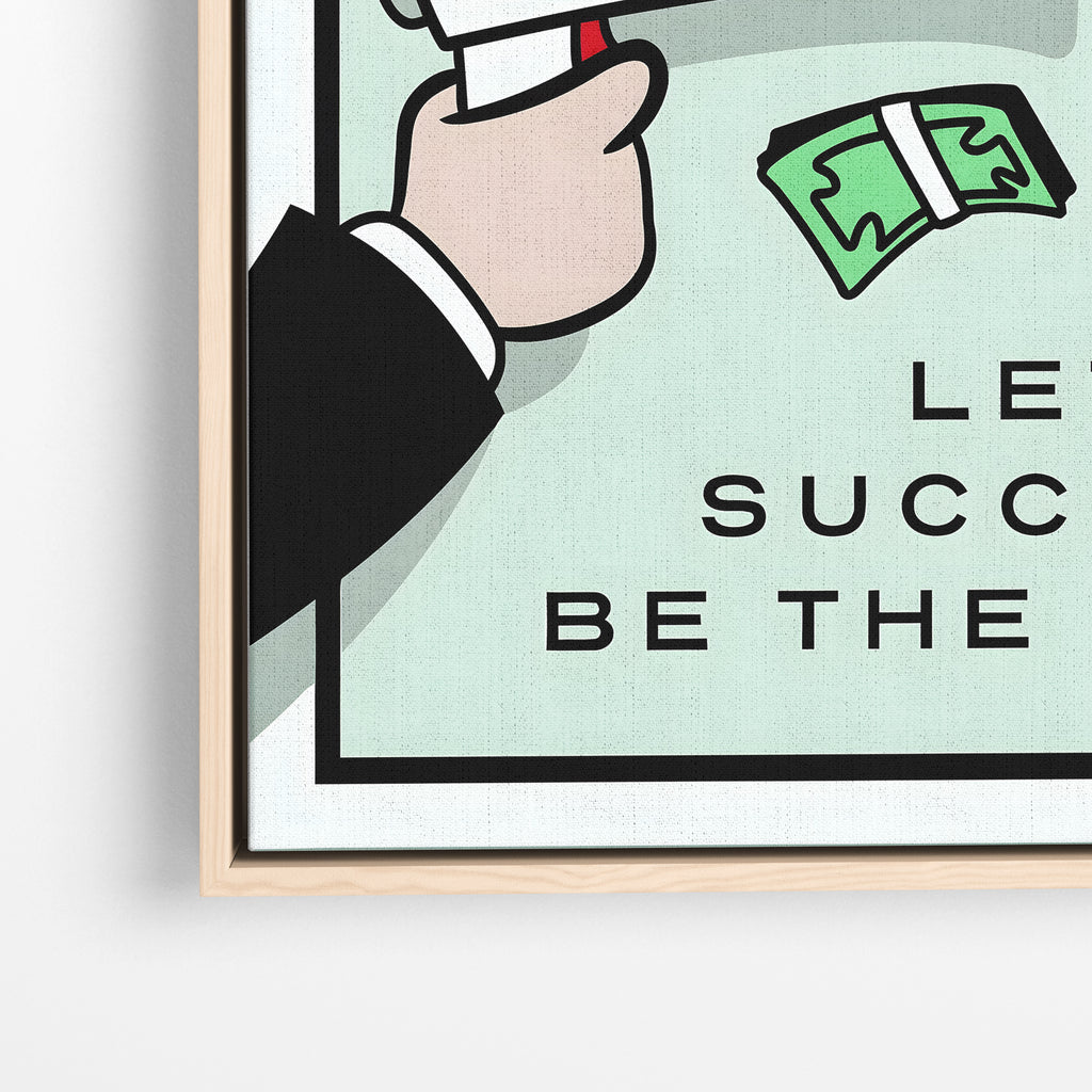Hustle in Silence – Motivational Canvas