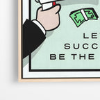 Hustle in Silence – Motivational Canvas