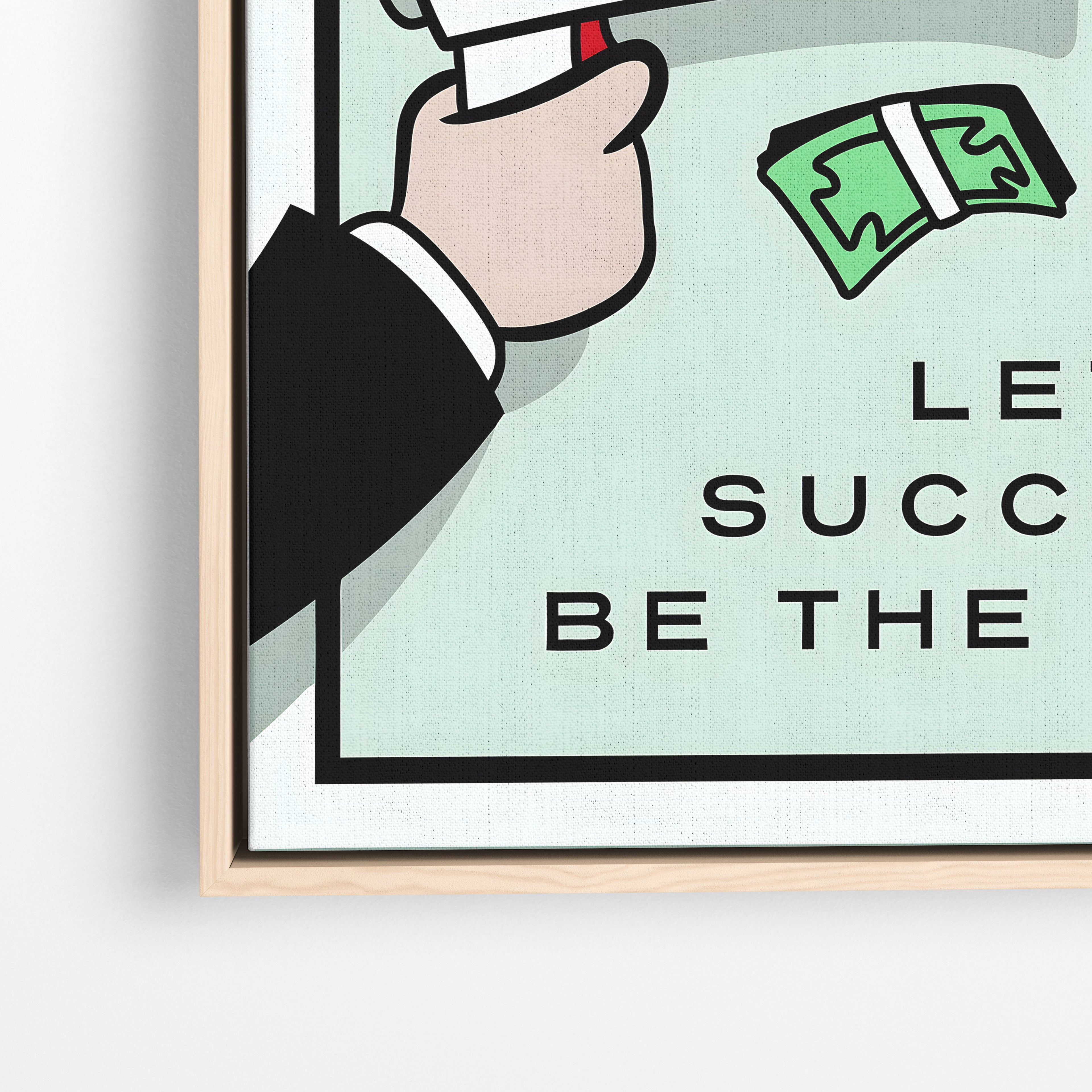 Hustle in Silence – Motivational Canvas