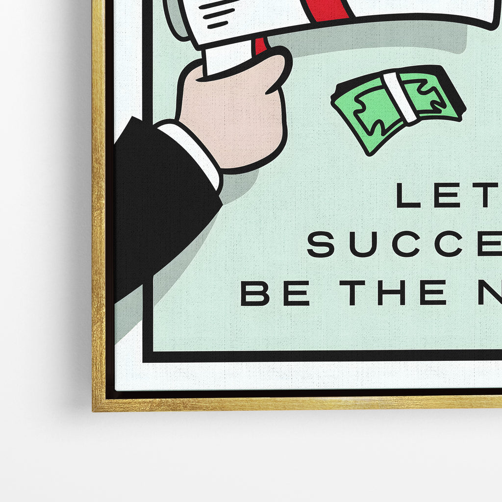 Hustle in Silence – Motivational Canvas