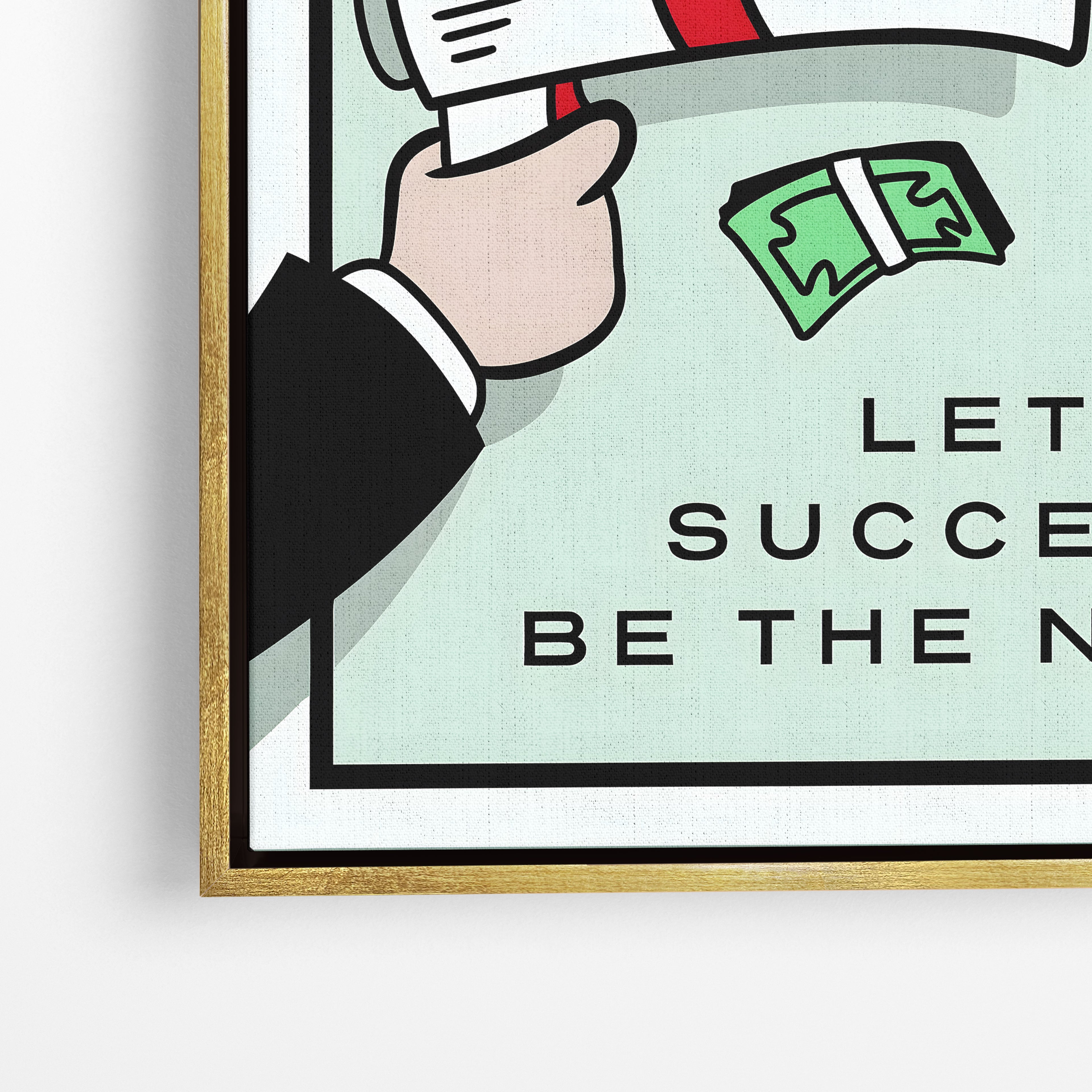 Hustle in Silence – Motivational Canvas