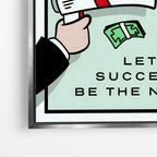Hustle in Silence – Motivational Canvas