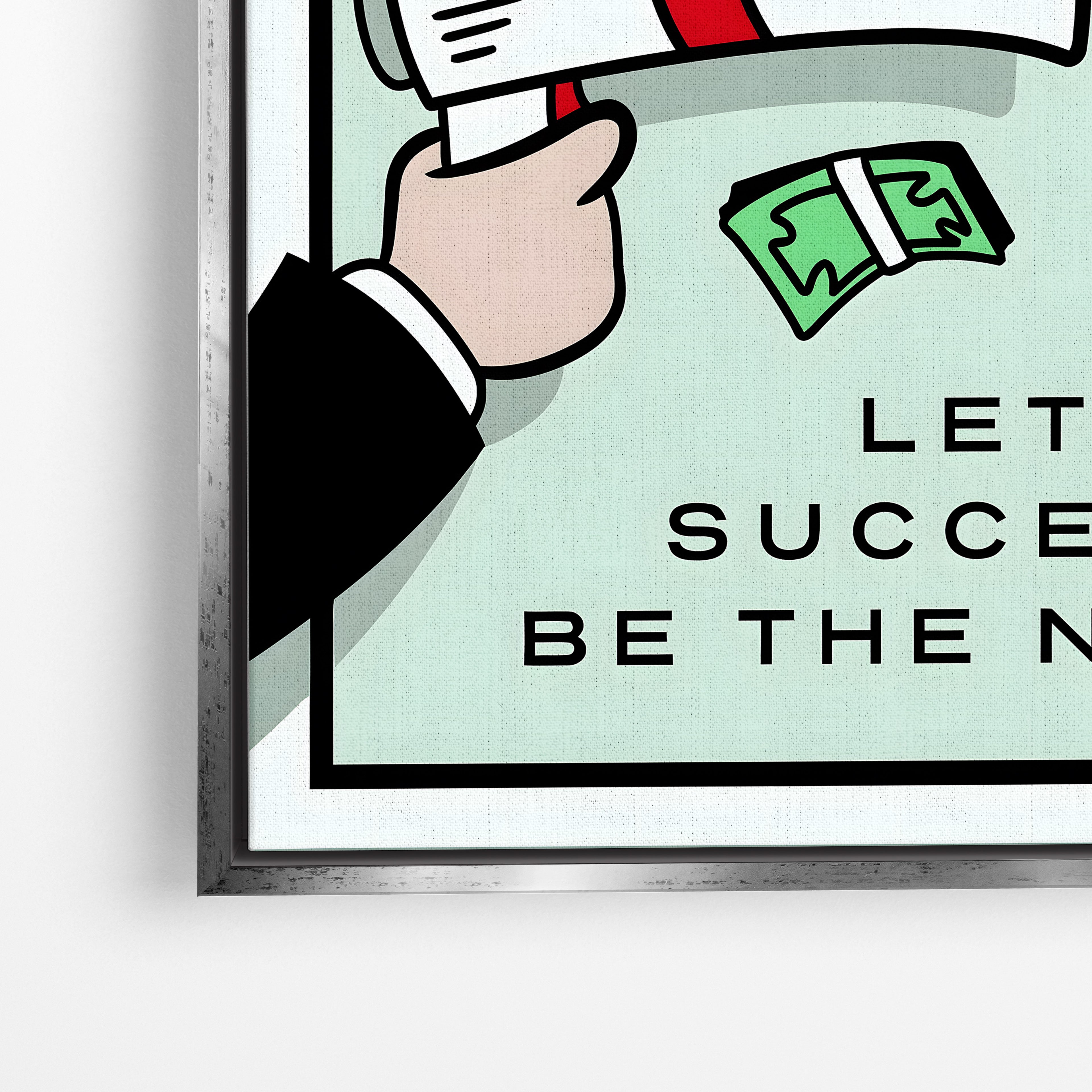 Hustle in Silence – Motivational Canvas