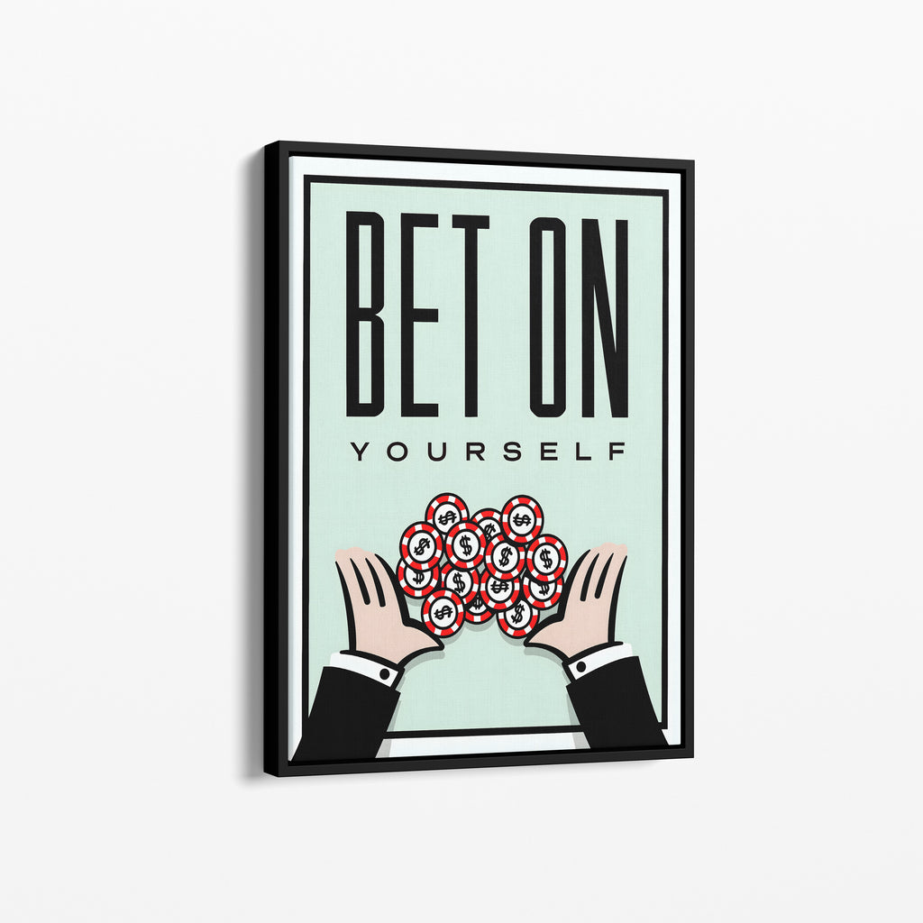 Bet On Yourself – Motivational Canvas