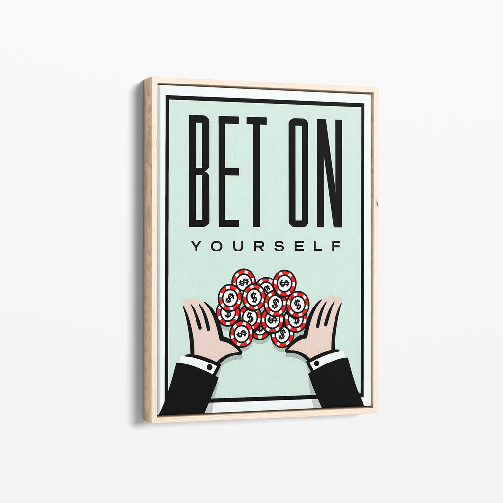 Bet On Yourself – Motivational Canvas