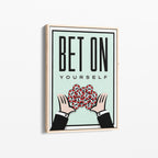Bet On Yourself – Motivational Canvas
