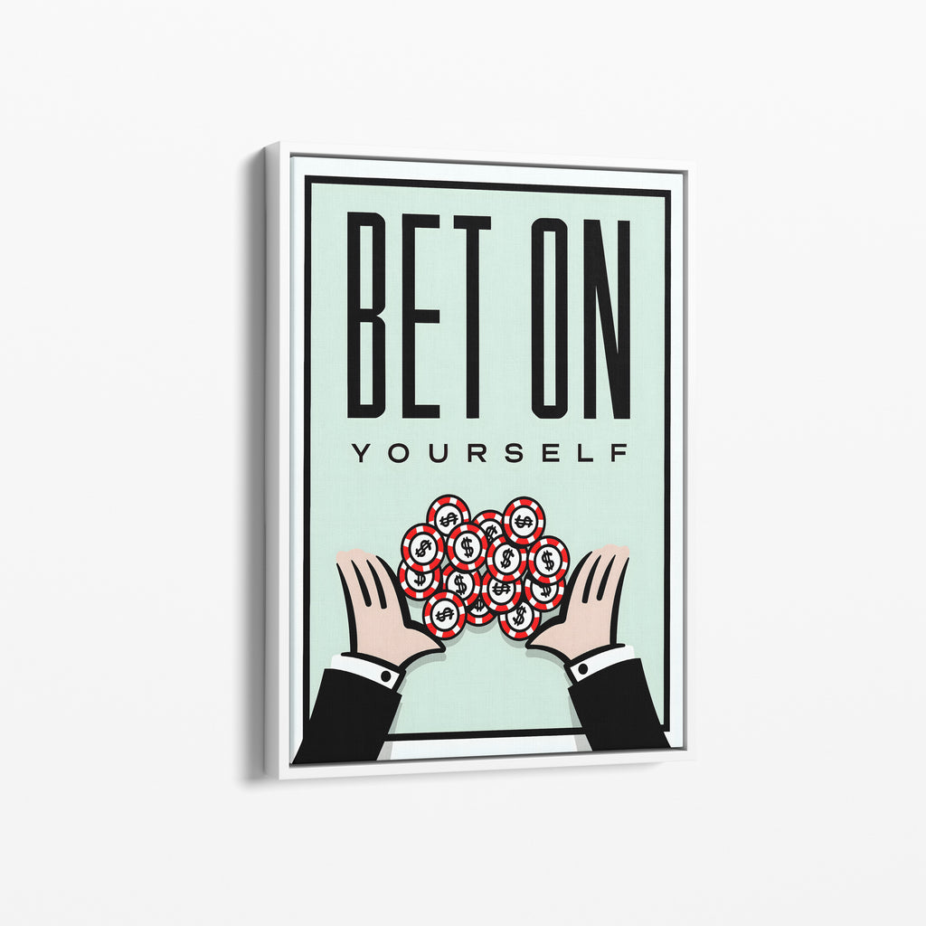 Bet On Yourself – Motivational Canvas