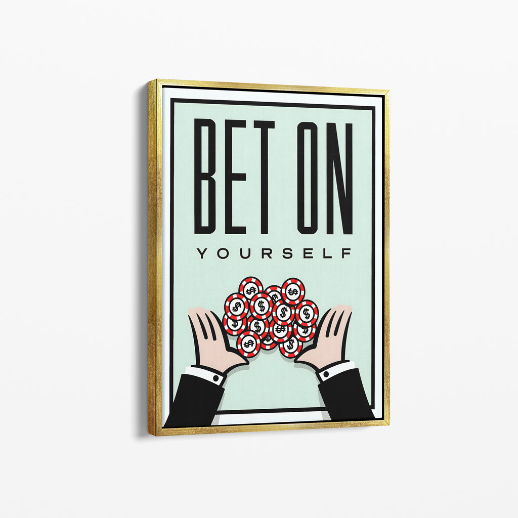 Bet On Yourself – Motivational Canvas