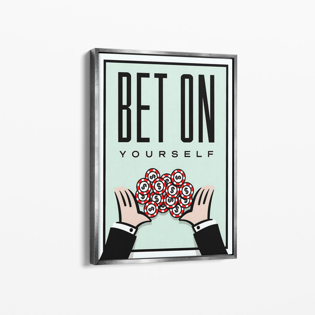 Bet On Yourself – Motivational Canvas