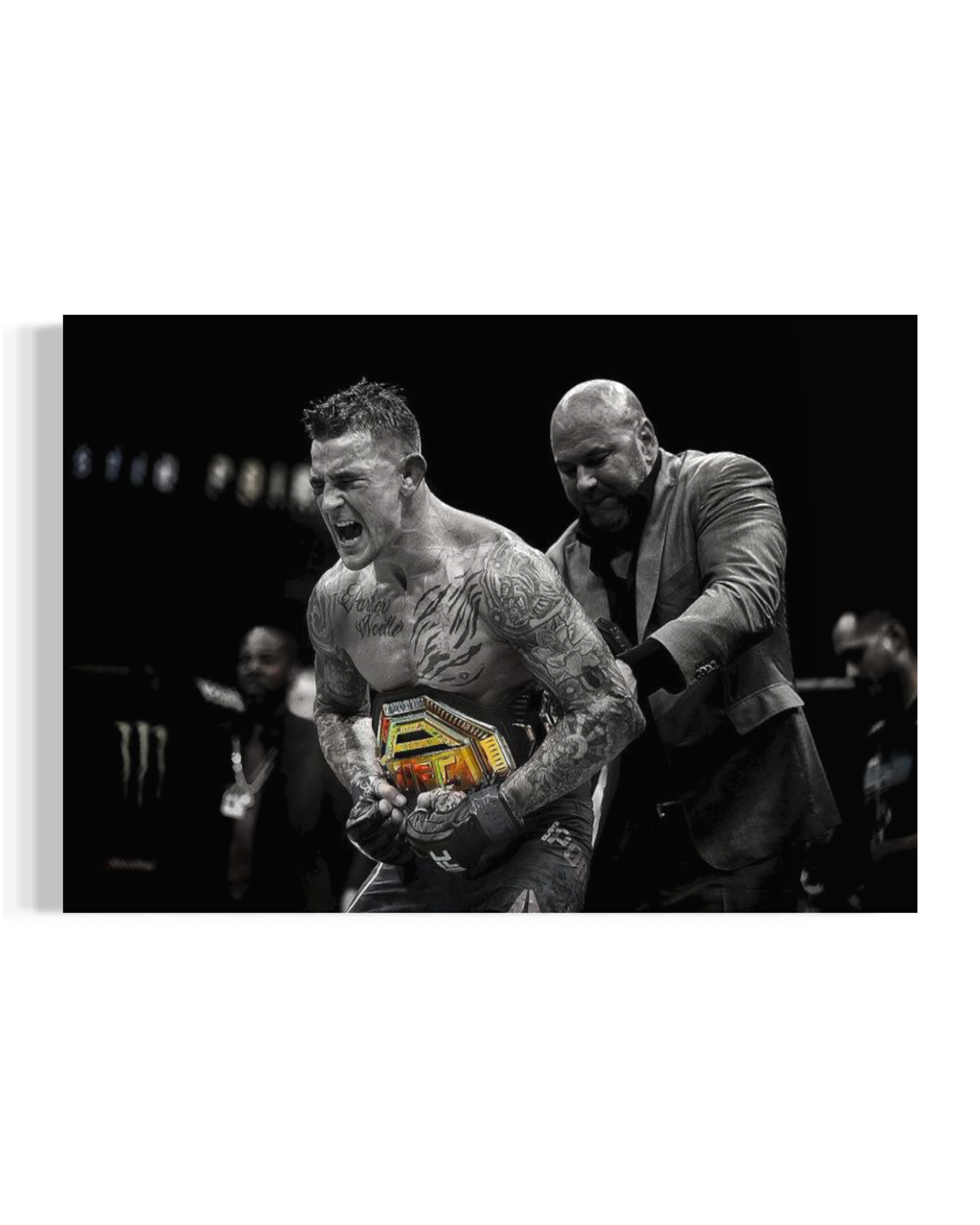 Victory Earned – Dustin Poirier Champion Canvas