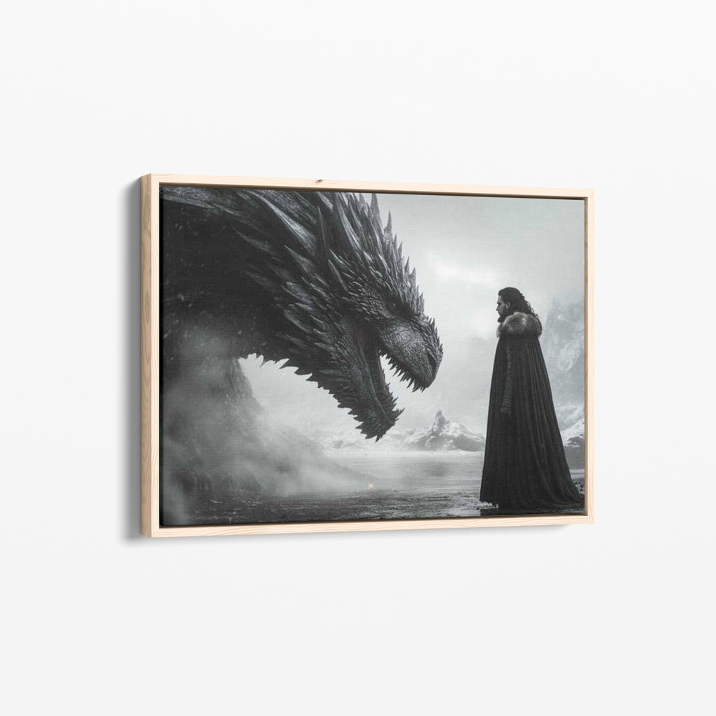 Jon Snow and Dragon
