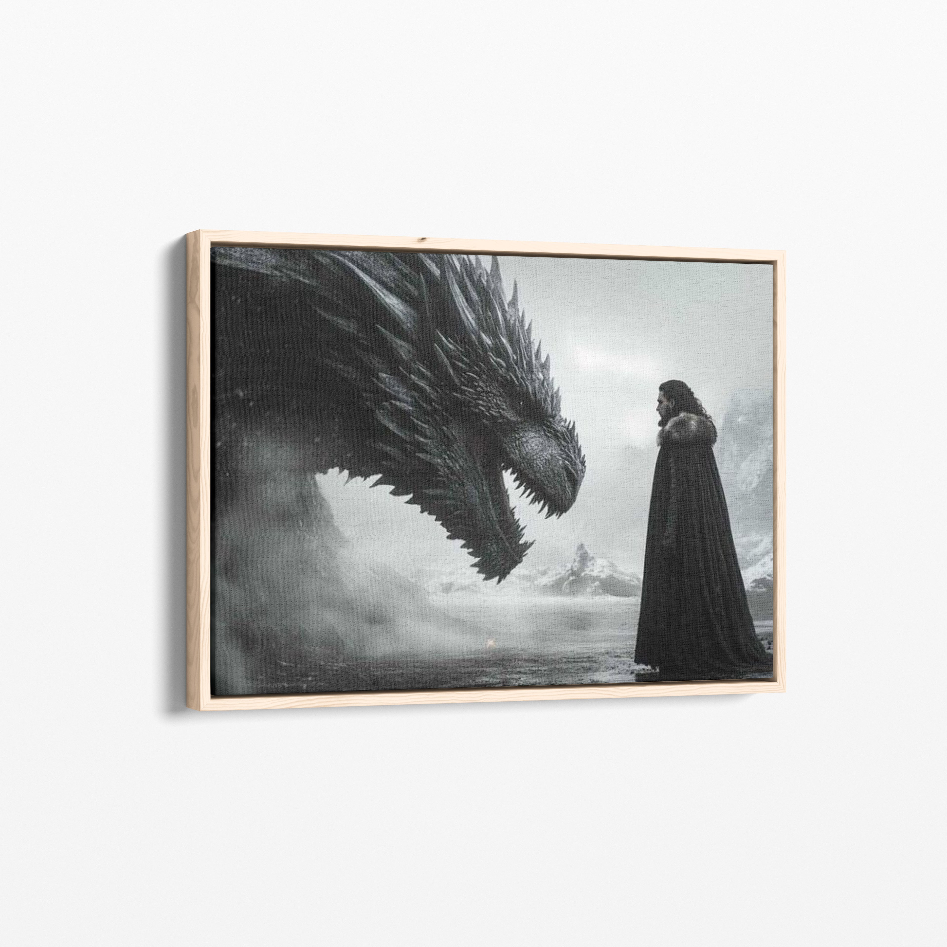 Jon Snow and Dragon