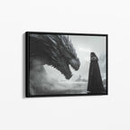 Jon Snow and Dragon