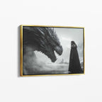 Jon Snow and Dragon