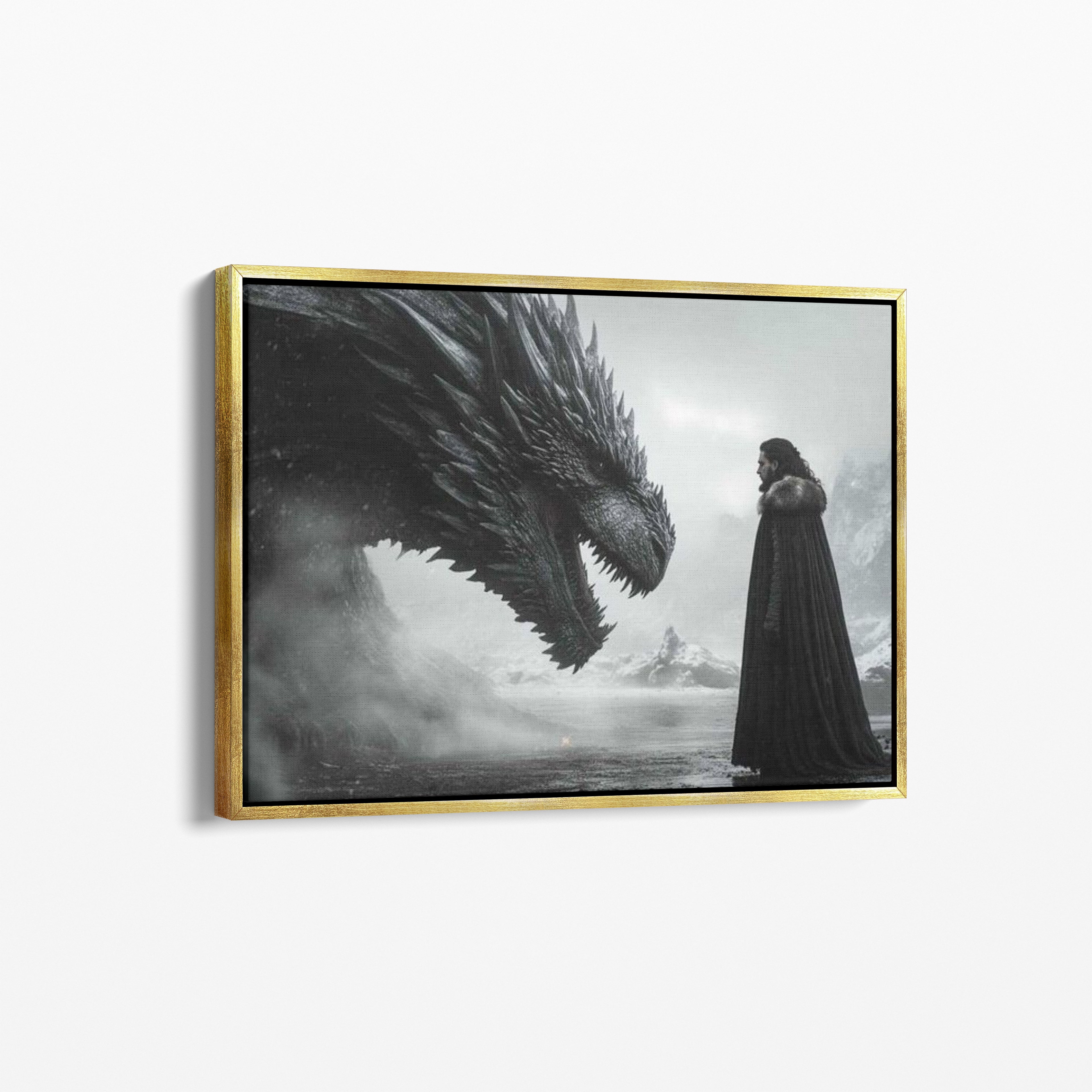 Jon Snow and Dragon