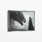 Jon Snow and Dragon
