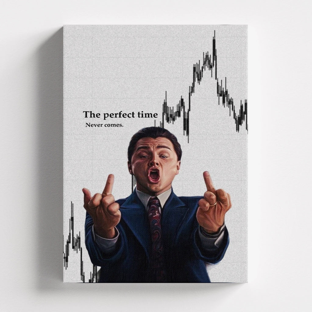Πίνακας σε καμβά The Perfect Time, χωρίς κορνίζα, μπροστινή όψη.
