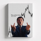 Πίνακας σε καμβά The Perfect Time, χωρίς κορνίζα, μπροστινή όψη.
