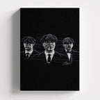 Πίνακας σε καμβά Peaky Blinders – Sketch, χωρίς κορνίζα, μπροστινή όψη.