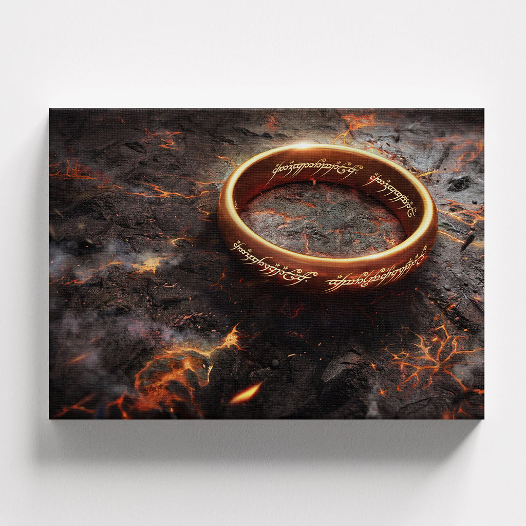 Πίνακας σε καμβά The One Ring – Lord of the Rings, χωρίς κορνίζα, μπροστινή όψη.