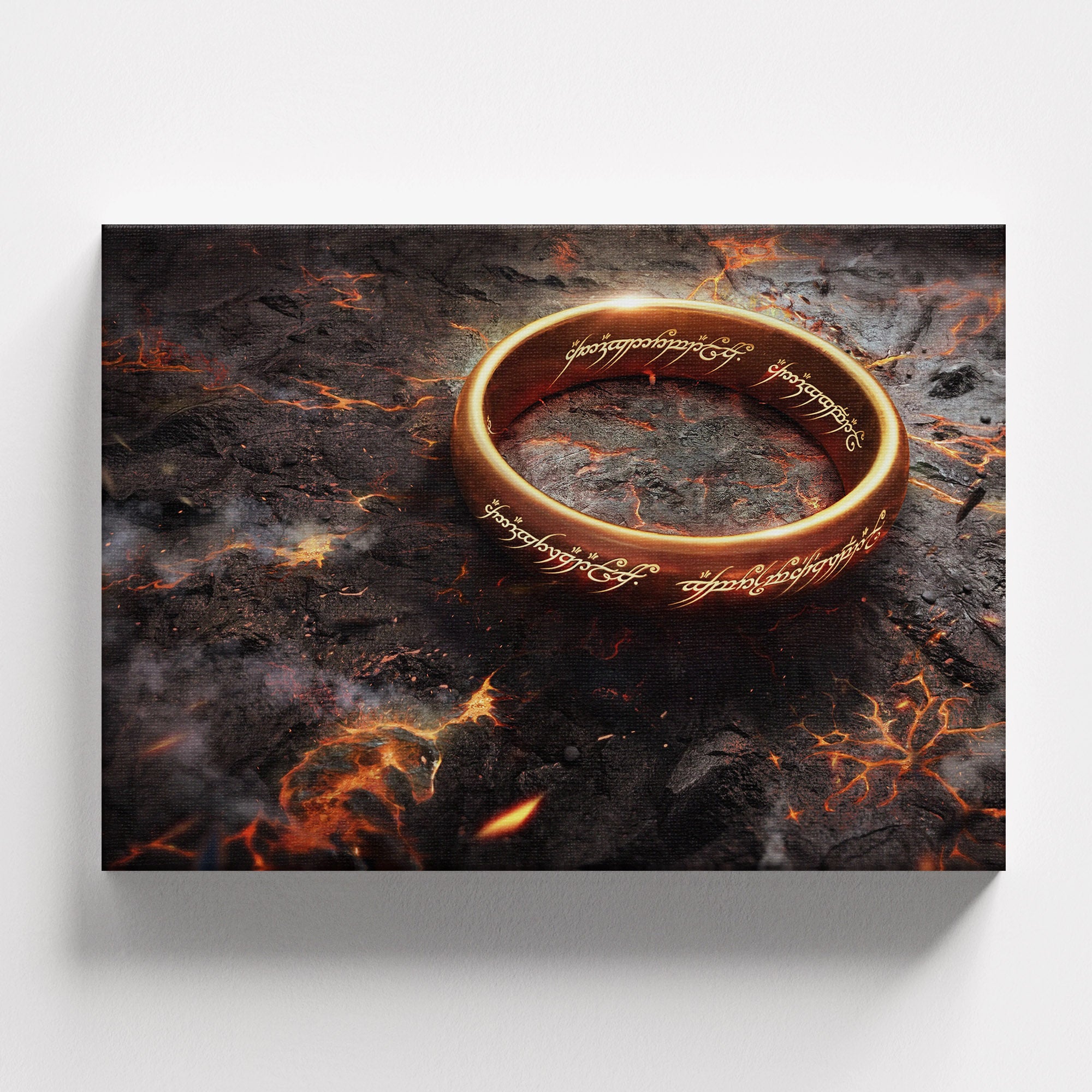 Πίνακας σε καμβά The One Ring – Lord of the Rings, χωρίς κορνίζα, μπροστινή όψη.
